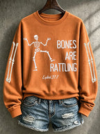 Women's Casual Printed Long-Sleeve Sweatshirt