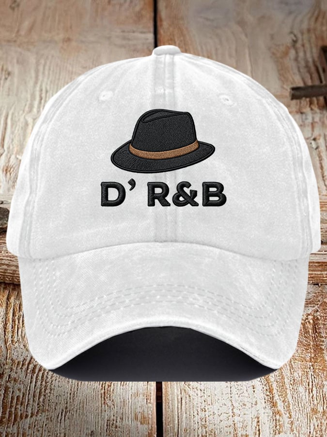 Retro D'R&B Line Art Music Baseball Cap