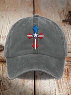 Unisex Texas Flag Cross Baseball Cap