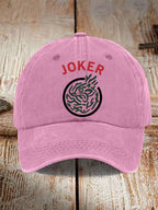 Men's and women's mahjong print hats