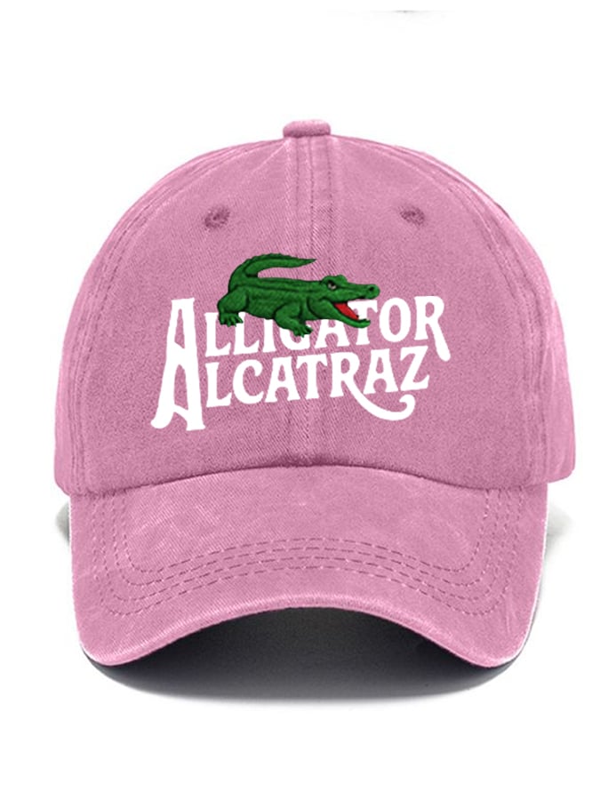 Alligator Alcatraz Print Baseball Cap