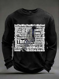 Men's Pop Music Legend  Print Crew Neck Top
