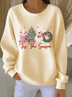 Women's Merry Christmas Print Casual Hoodie