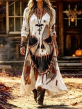 Women's Casual Halloween Print Dress