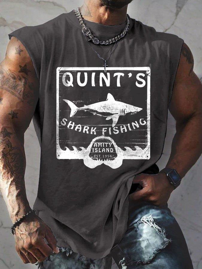 Men's Shark  Amity 1975 Printed Vest