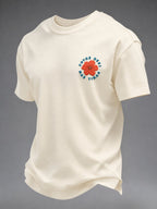 Men's Puerto Rico Art Printed Short-sleeved T-shirt