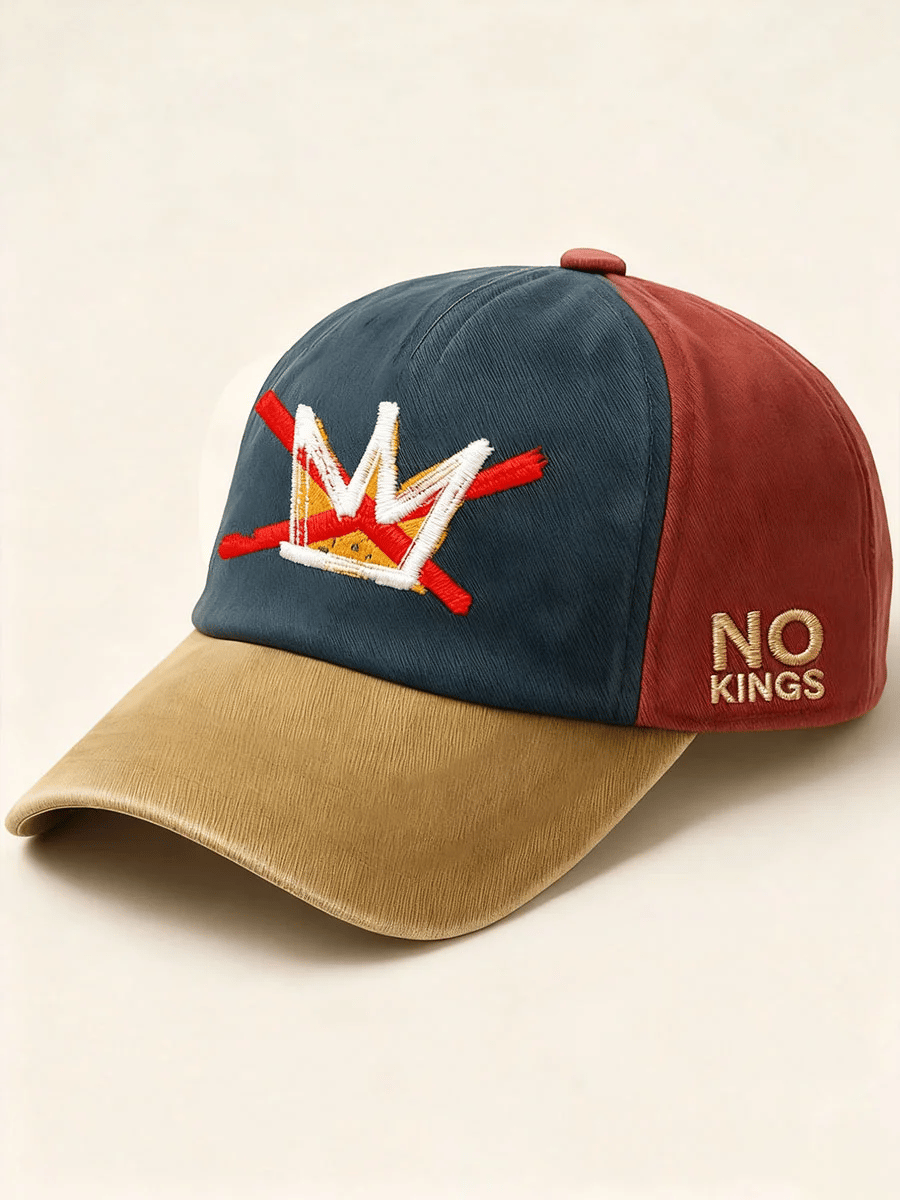 No Kings Print Baseball Cap