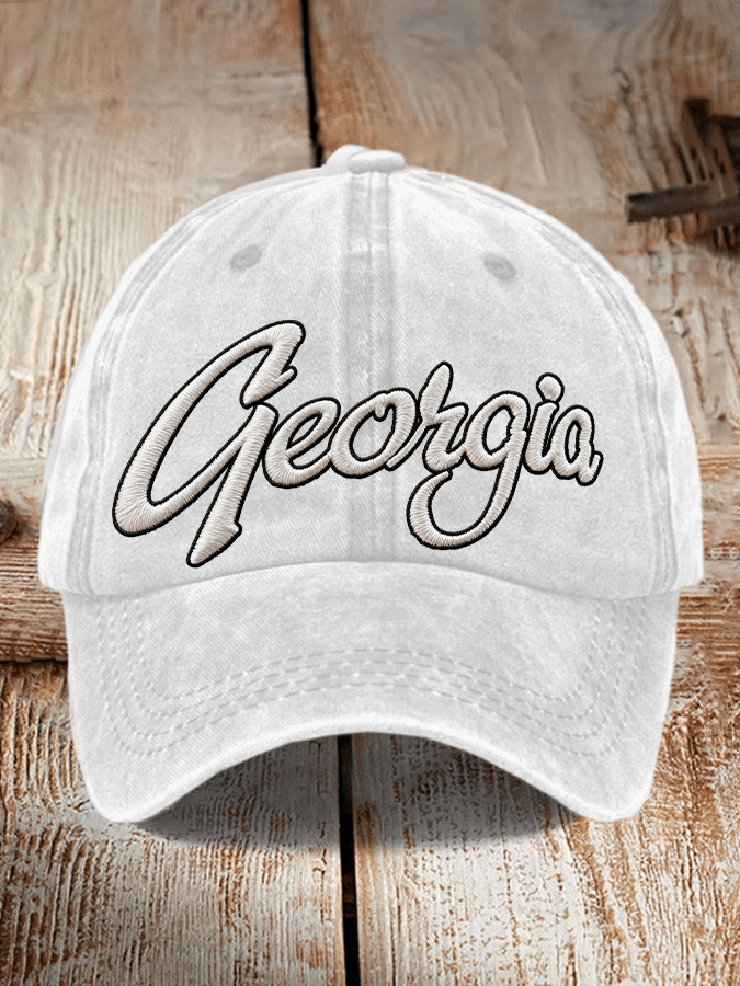 Unisex casual rugby print cap