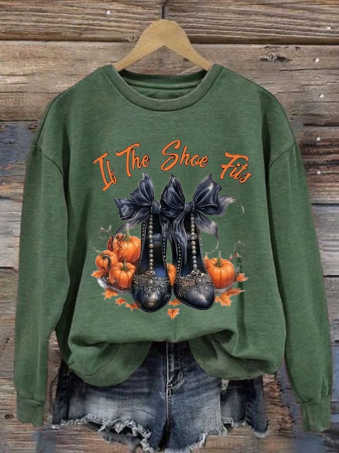 Women's Halloween Printed Casual Sweatshirt