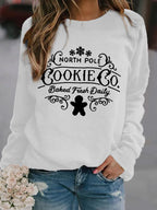 Women's Christmas Print Long Sleeve Sweatshirt