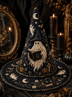 Halloween Ghost Pattern Witch Hat