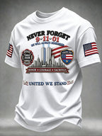 9.11 Never Forget Printed T-Shirts