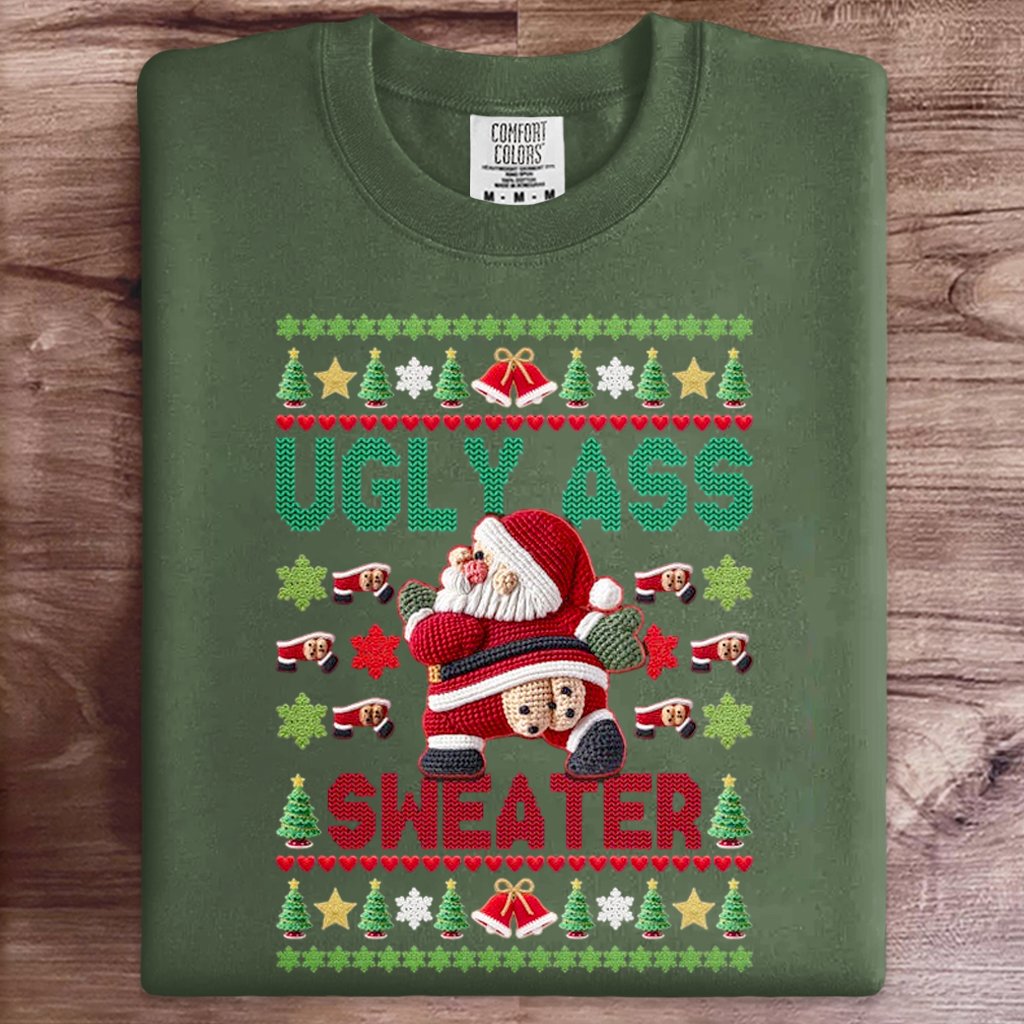 Funny Santas Christmas Art Print Sweatshirt