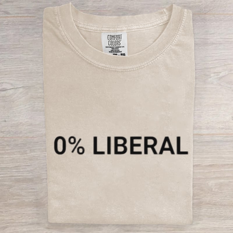 0% Liberal Art Print T-Shirt