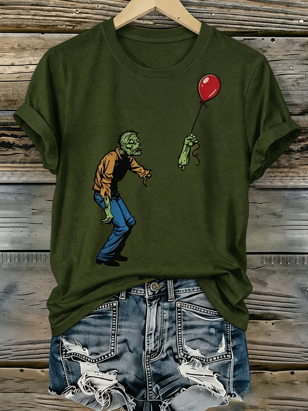 Women'S Halloween Printed Casual T-Shirt
