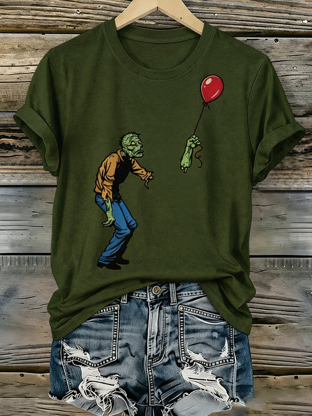 Women'S Halloween Printed Casual T-Shirt