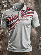 Men's USA 1776-2026 Freedom Printed Polo Shirt