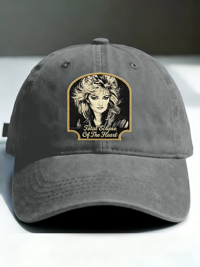 Retro Total Eclipse Of The Heart Print Baseball Cap