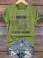 Women's Alligator Auschwitz Printed Short-Sleeved T-Shirt