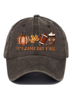 It's Game Day Y'all Football Print Baseball Cap