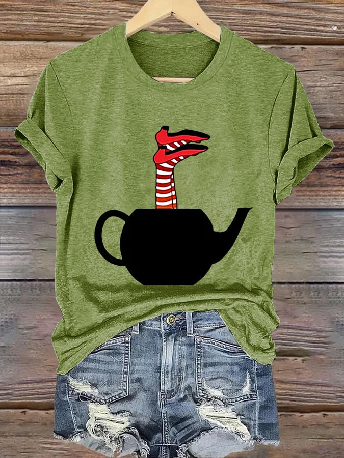Women's Halloween Printed Casual T-Shirt
