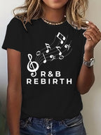 Women's Commemorative Printed Casual T-Shirt