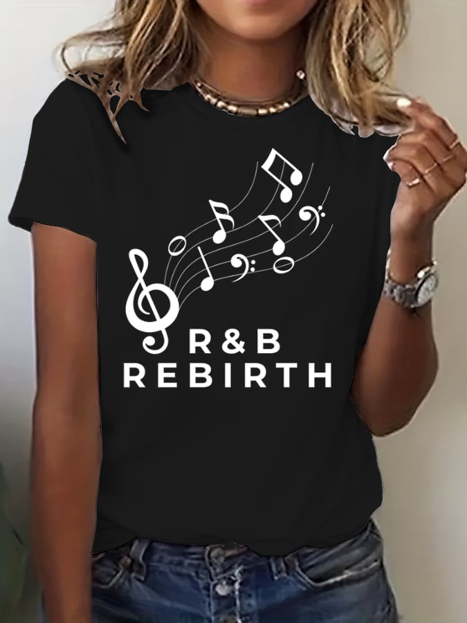 Women's Commemorative Printed Casual T-Shirt