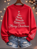 Women's Retro Christmas Faith Print Top