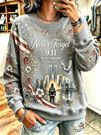 Women's Never Forget September 11 Print Top