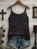 Women's Halloween Raven Faith Art Pattern Comfortable Vest