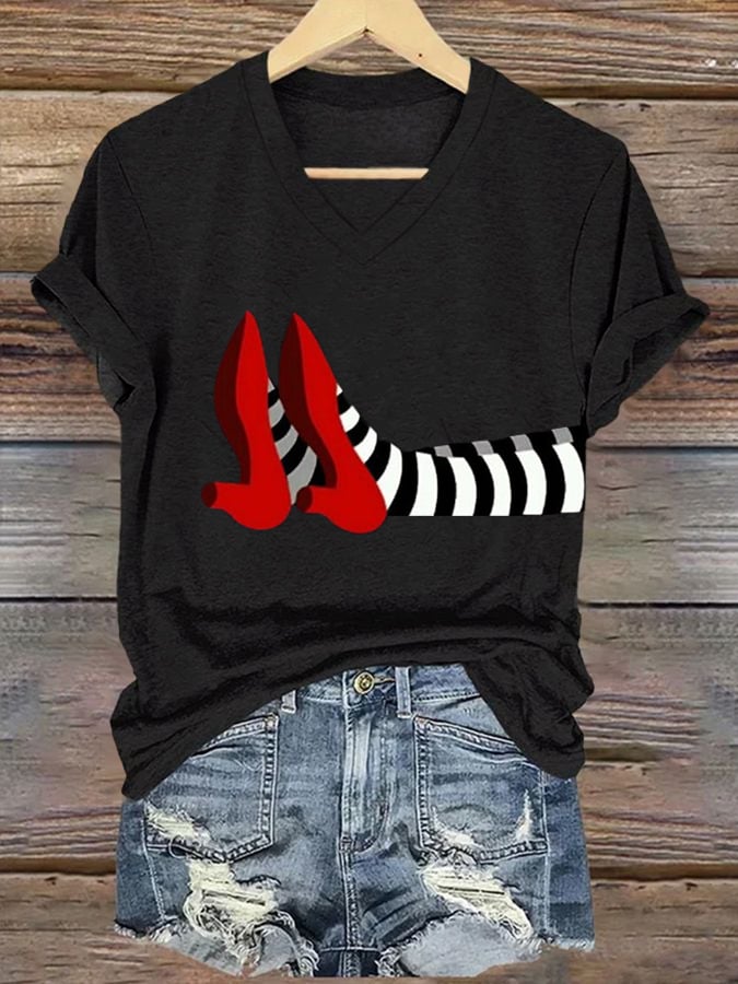 Women's Halloween Printed Casual T-Shirts