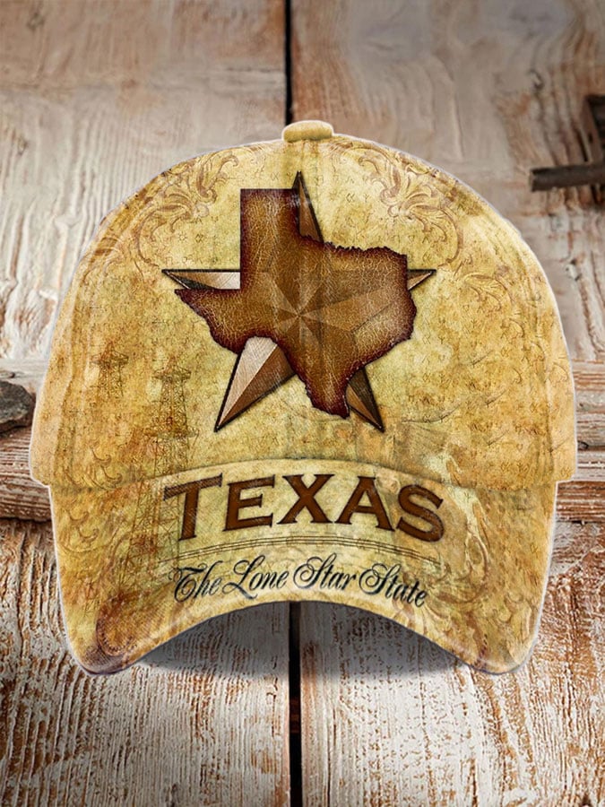 Unisex Texas Flood Lone Star Print Hat