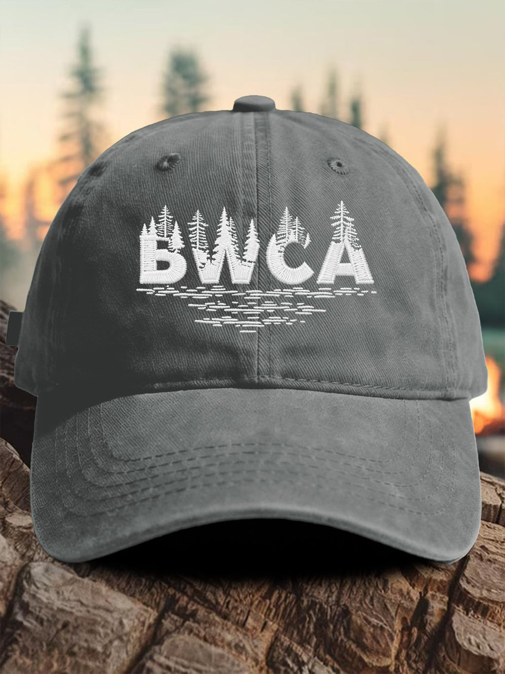 Retro Save The BWCA Save Boundary Waters Canoe Area Wilderness Print Baseball Cap