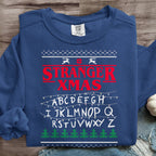 Christmas Things Upside Down Hawkins Indiana National Park Upside Down 80s Horror Art Print Sweatshirt