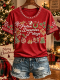 Women's FDT Christmas Shit Print T-shirt