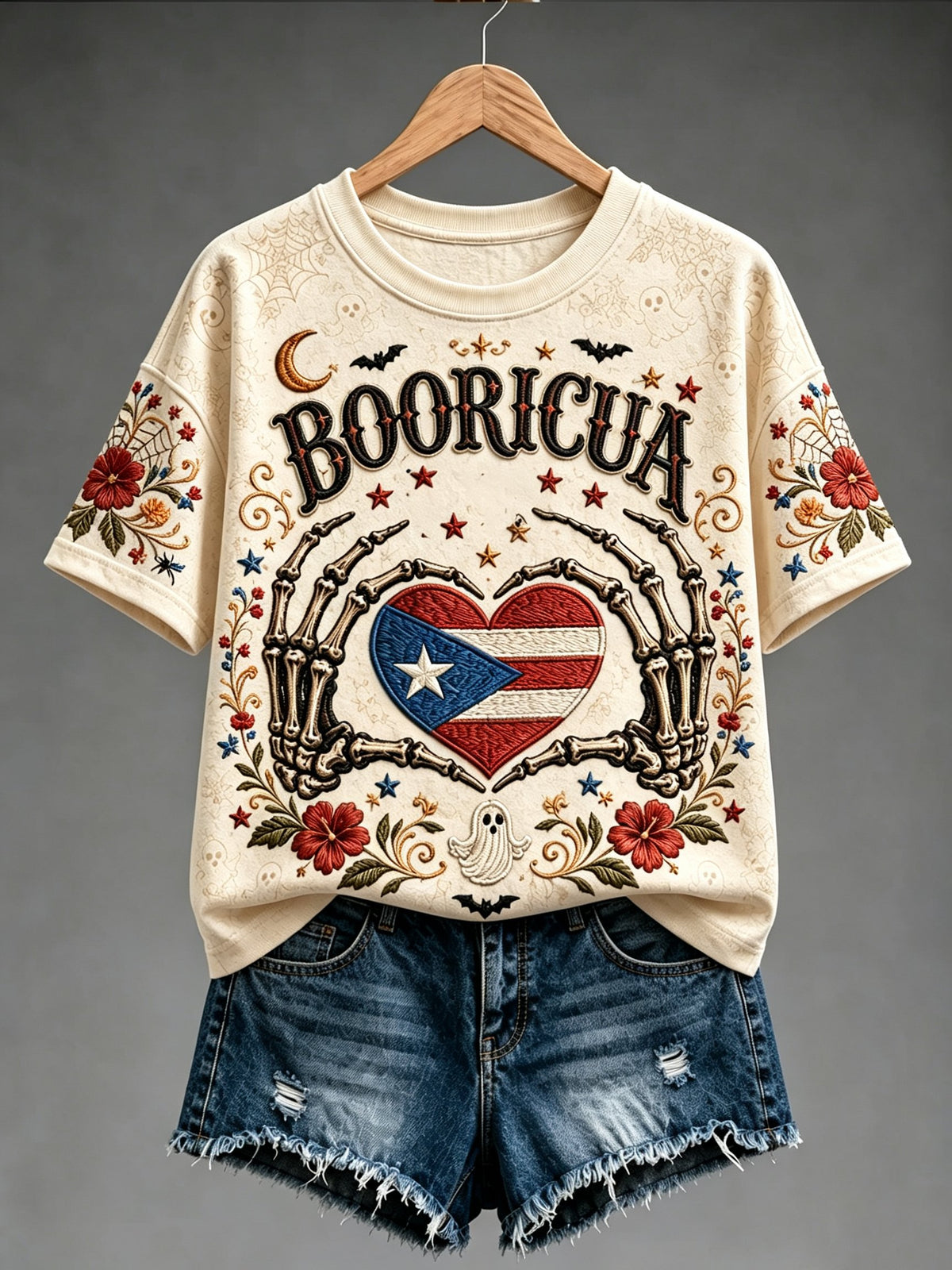 Women's Halloween in Puerto Rico Print T-Shirt