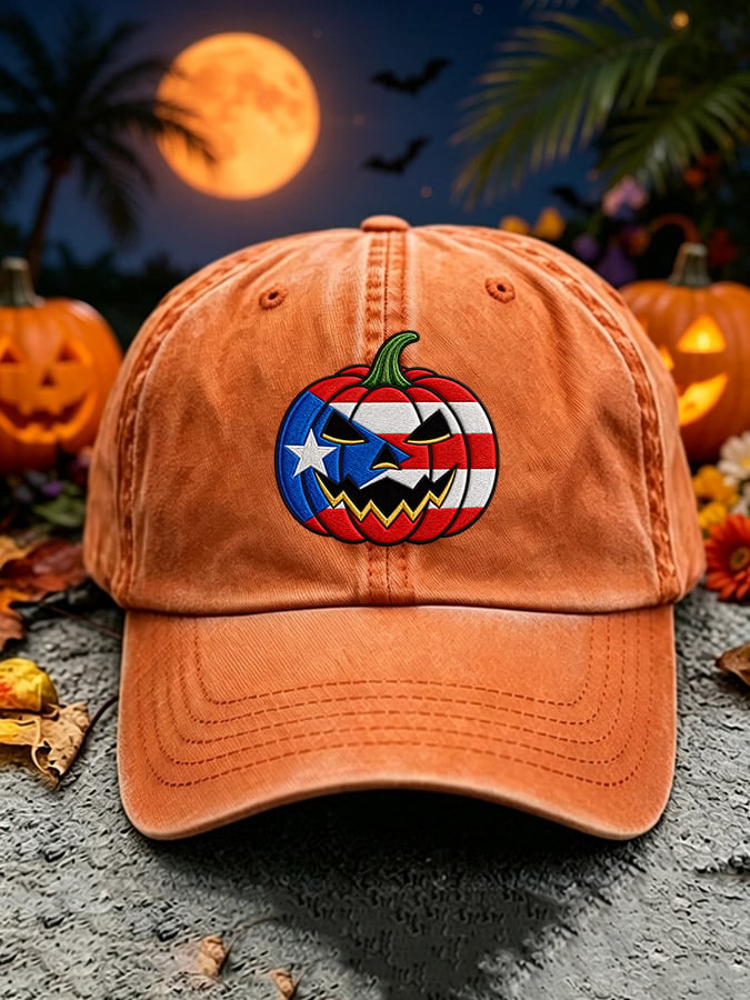 Unisex Halloween In Puerto Rico Printed Baseball Cap