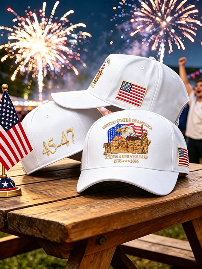 🔥🔥2nd 50% Off 🔥🔥Retro United States Of America 250th Anniversary Print Baseball Cap