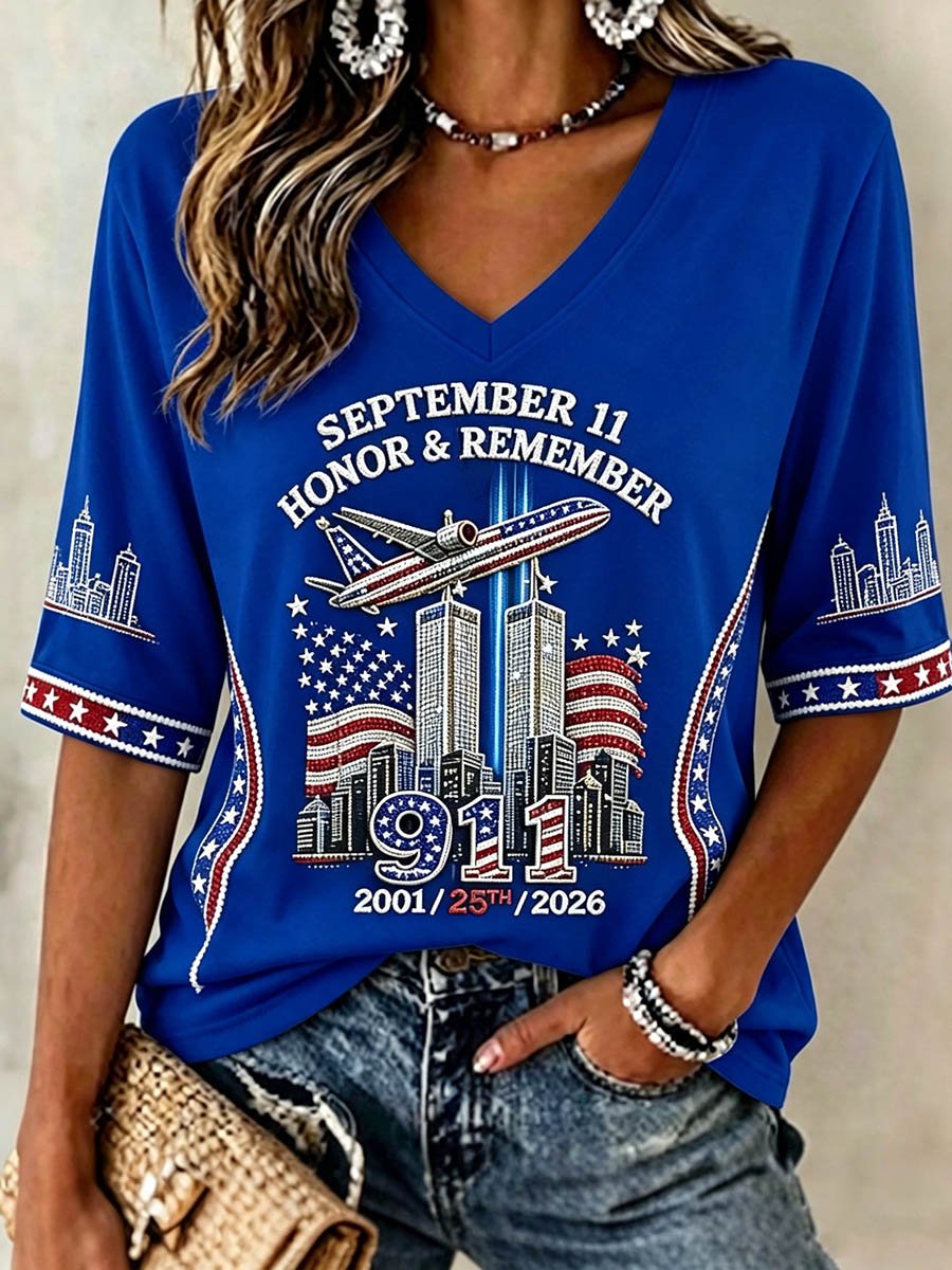 Women's US 9/11 Patriot Day T-Shirt