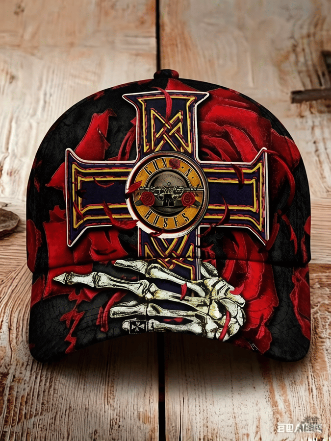 Unisex American Hard Rock Band Tour Print Baseball Cap
