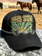 Vintage Western Cowboy Baseball Cap (necklace not included)