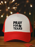Unisex Pray For Texas Print Baseball Cap