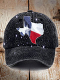 Texas Faith Print Hat For Men And Women