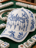 Women's Casual Mahjong Print Baseball Cap
