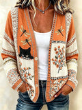 Women'S Casual Printed Cardigan