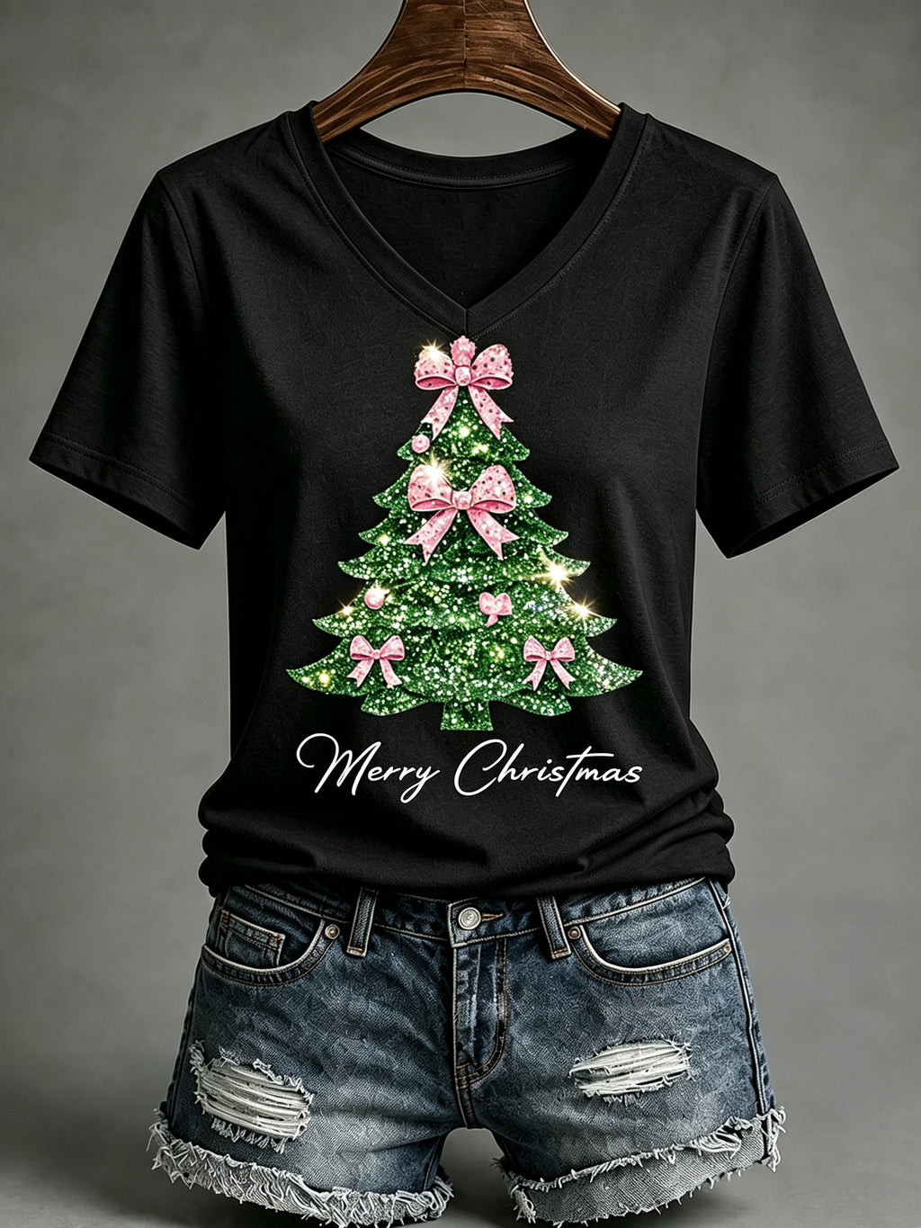 Women's Christmas Print T-Shirt