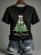 Women's Christmas Print T-Shirt