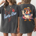 Puerto Rico Art Printed Retro T-shirts