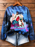 Breezy Bowl Tour Women's round neck long sleeve printed sweatshirt