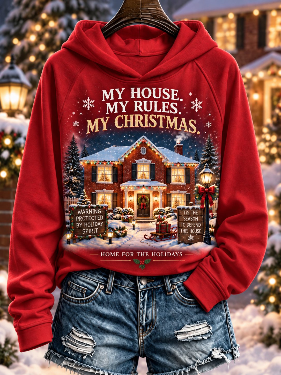 🔥🔥2nd 50% Off 🔥🔥Christmas Print Women's Hoodie